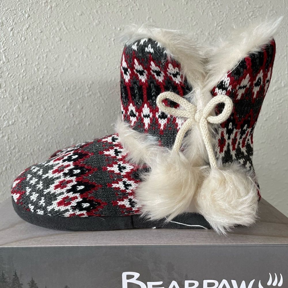 NIB BearPaw Kinsley Bootie Slipper Size S and Size XL